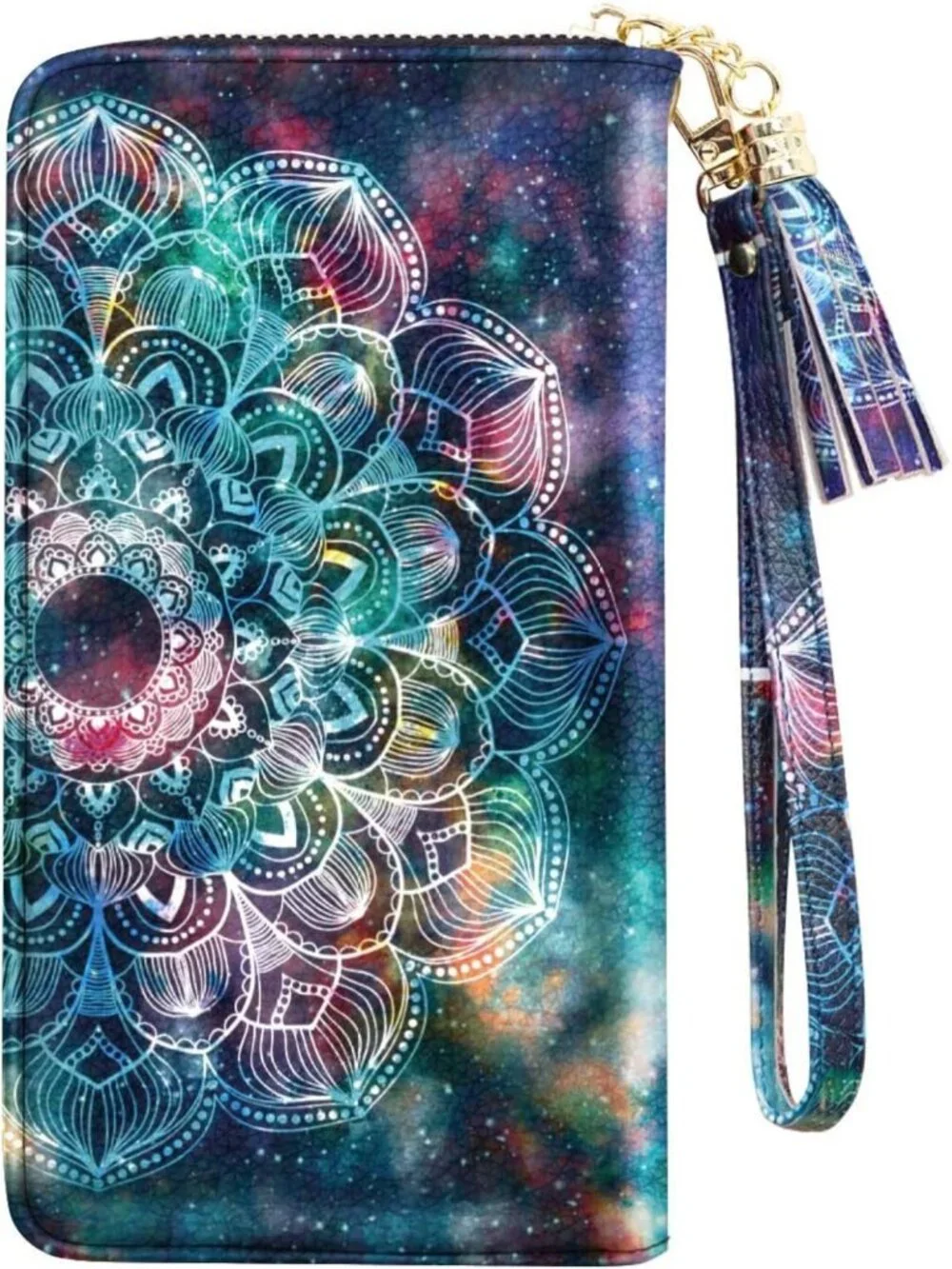 Stylish RFID Blocking Wallet for Women - Zipper Around Credit Card Holder